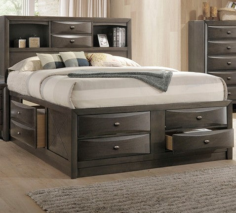 Furniture of America - Zosimo Queen Bed in Gray - FM7210GY-Q-BED View 1