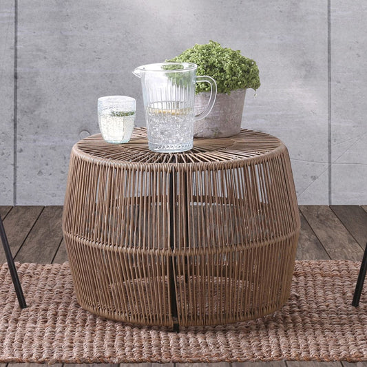 Furniture of America - Zuberi Round Table in Natural - FM80003NT-T View 1