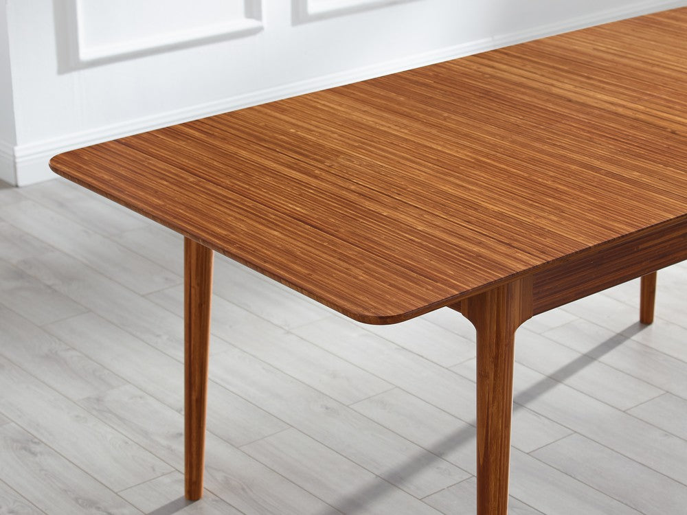 Greenington - Bergen Mid-Century Modern Expandable Bamboo Extendable Dining Table 78" - 110"  - BGN002CP view 4