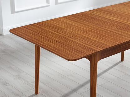 Greenington - Bergen Mid-Century Modern Expandable Bamboo Extendable Dining Table 78" - 110"  - BGN002CP view 4