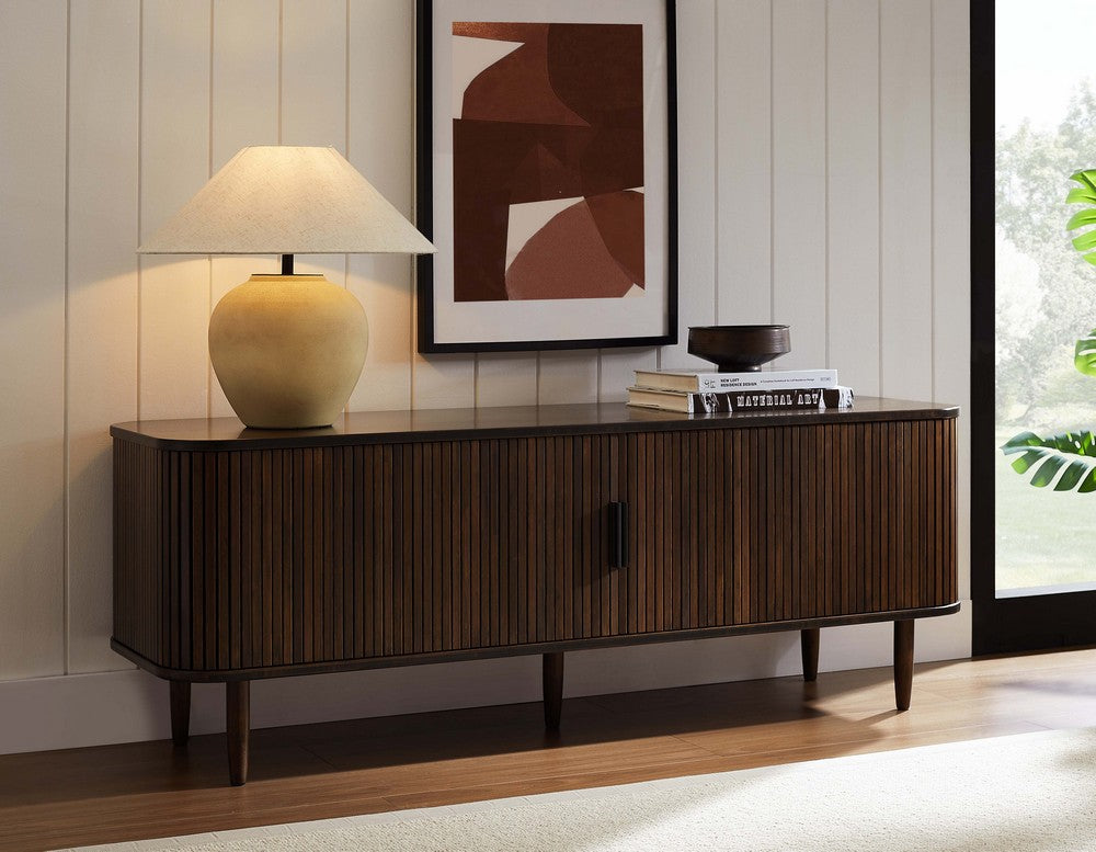 Greenington - Carson Console Table / Retractable Door Sideboard, Coffee - CAR001CE view 6
