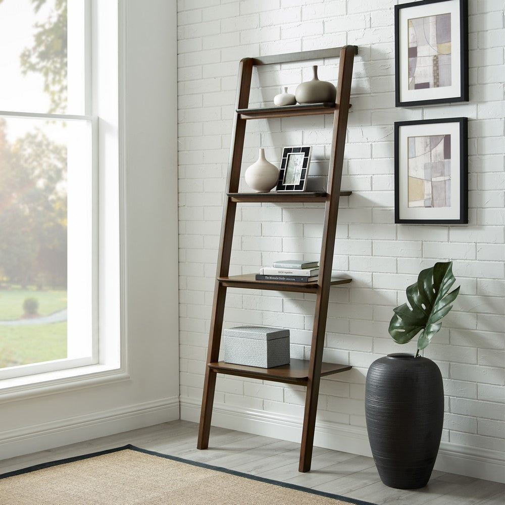Greenington - Dylan Leaning Bookshelf, Coffee - DLN049CE view 4