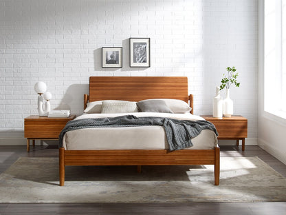 Greenington - Hartley Solid Bamboo Queen Platform Bed in Amber Finish Bed with Slats Included - HTY001CP view 7
