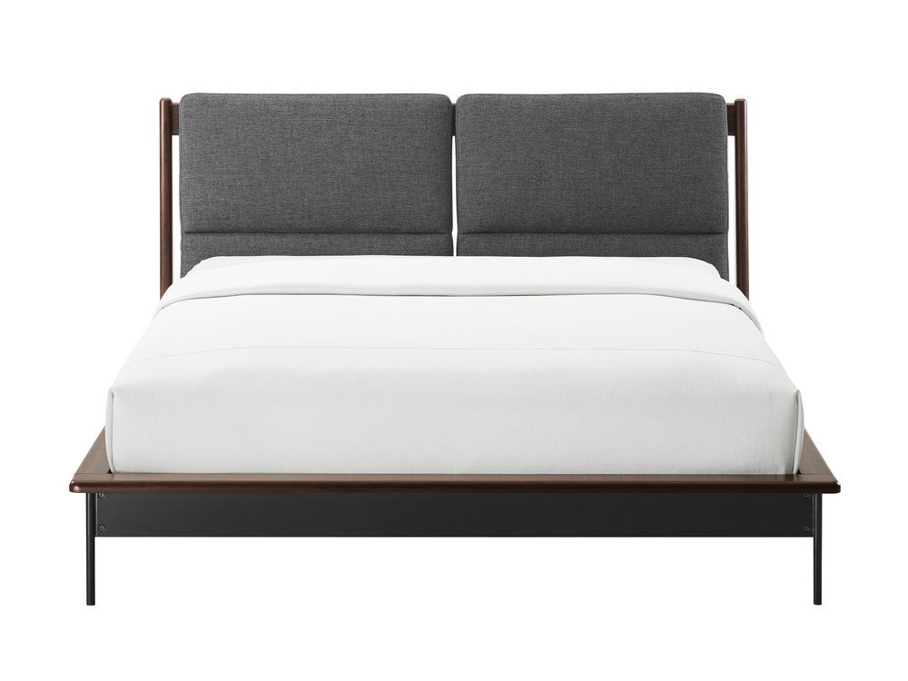 Greenington - Landon King Platform Bed with Fabric, Crimson - LDN002CR view 2