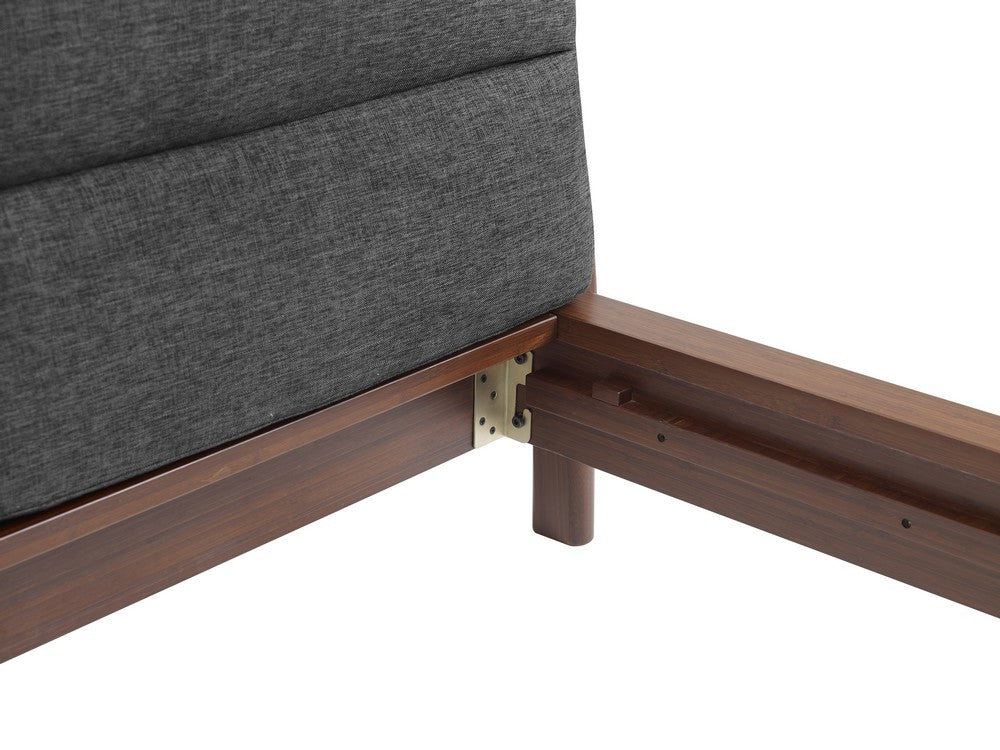 Greenington - Landon King Platform Bed with Fabric, Crimson - LDN002CR view 4