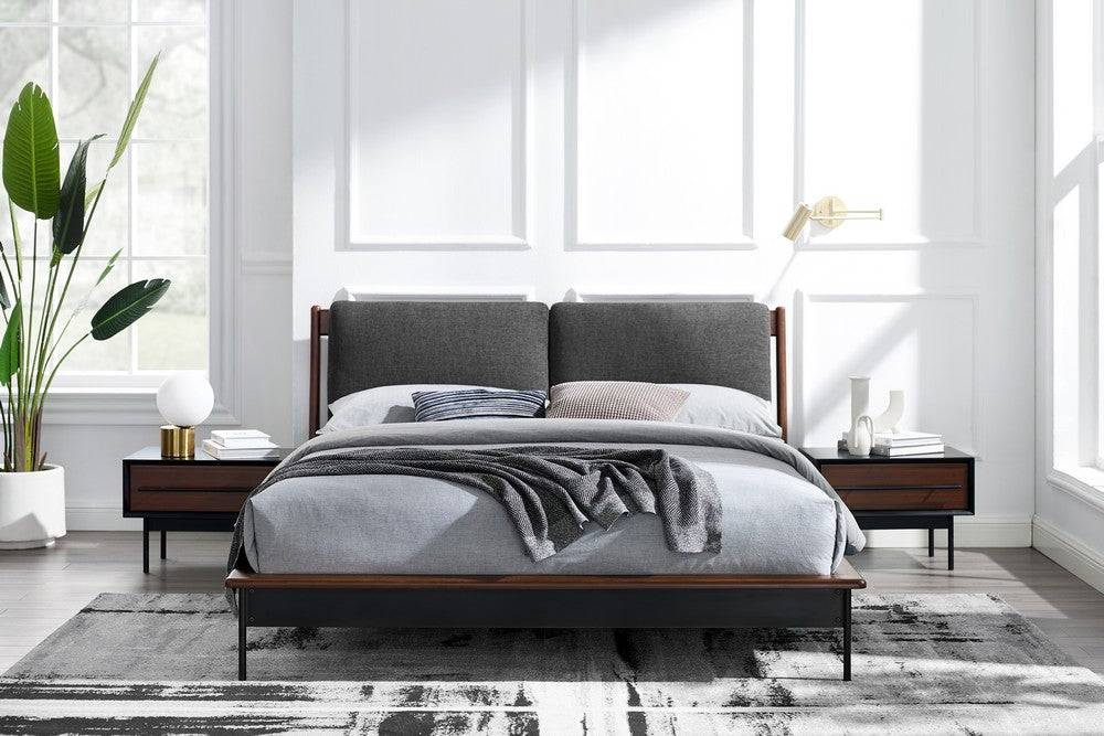Greenington - Landon King Platform Bed with Fabric, Crimson - LDN002CR view 9