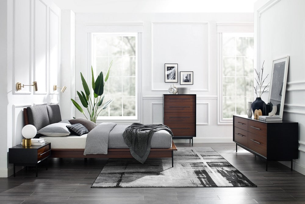 Greenington - Landon King Platform Bed with Fabric, Crimson - LDN002CR view 10