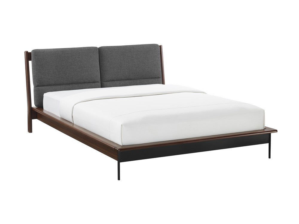 Greenington - Landon Queen Platform Bed with Fabric, Crimson - LDN001CR view 1