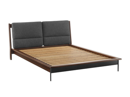 Greenington - Landon Queen Platform Bed with Fabric, Crimson - LDN001CR view 3