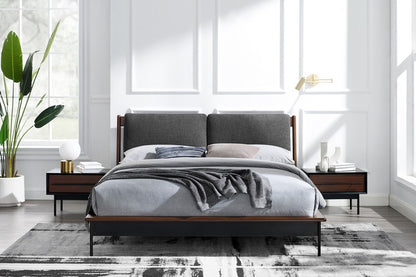 Greenington - Landon Queen Platform Bed with Fabric, Crimson - LDN001CR view 9