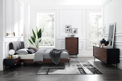 Greenington - Landon Queen Platform Bed with Fabric, Crimson - LDN001CR view 10