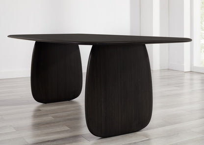Greenington - Nash 84" Solid Moso Bamboo Dining Table in Caviar Finish - NAS002CH view 5