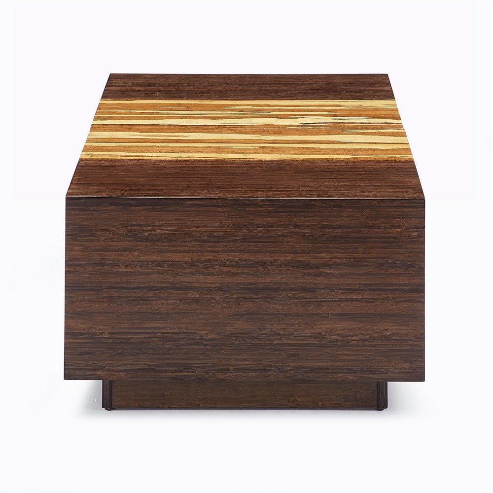 Greenington - Sarah 40 Mid-Century Modern Coffee Table with Hidden Storage in Exotic Tiger Finish - SRH015BG view 4