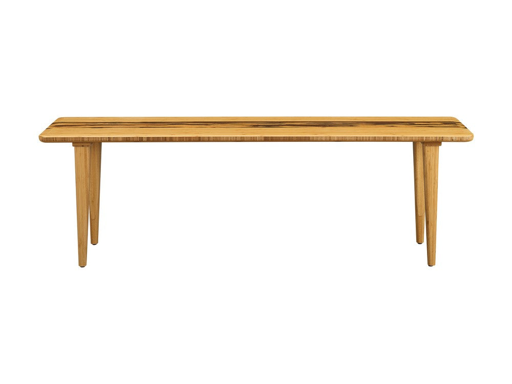 Greenington - Sarah 55 Mid-Century Modern Dining Bench in Solid Moso Bamboo - SRH013GD view 2
