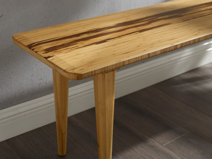 Greenington - Sarah 55 Mid-Century Modern Dining Bench in Solid Moso Bamboo - SRH013GD view 4