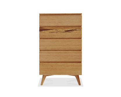 Greenington - Sarah Five Drawer High Chest, Golden - SRH004GD view 2