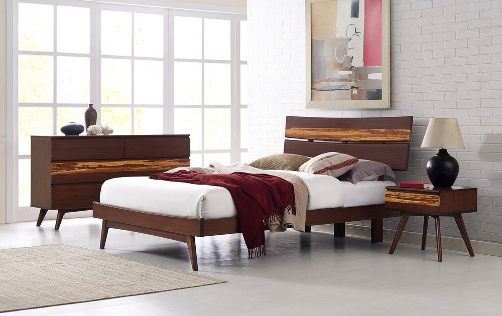 Greenington - Sarah King Platform Bed, Burgundy  - SRH002BG view 8