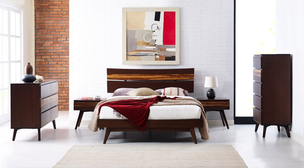 Greenington - Sarah King Platform Bed, Burgundy  - SRH002BG view 9