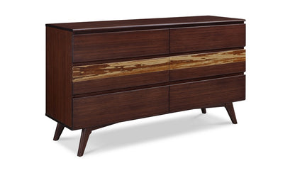 Greenington - Sarah Six Drawer Double Dresser, Burgundy - SRH005BG view 1