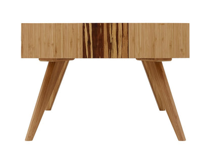Greenington - Sarah Solid Bamboo Coffee Table with Open Shelf Storage & Exotic Tiger Detailing - SRH010GD view 3