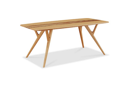 Greenington - Sarah Solid Bamboo Dining Table with Exotic Tiger Bamboo Center Panel - SRH008GD view 1