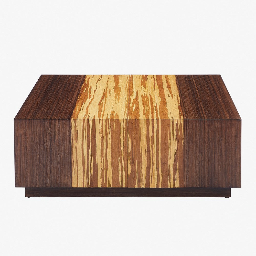 Greenington - Sarah Solid Bamboo Square Coffee Table with Hidden Storage - SRH014BG view 2
