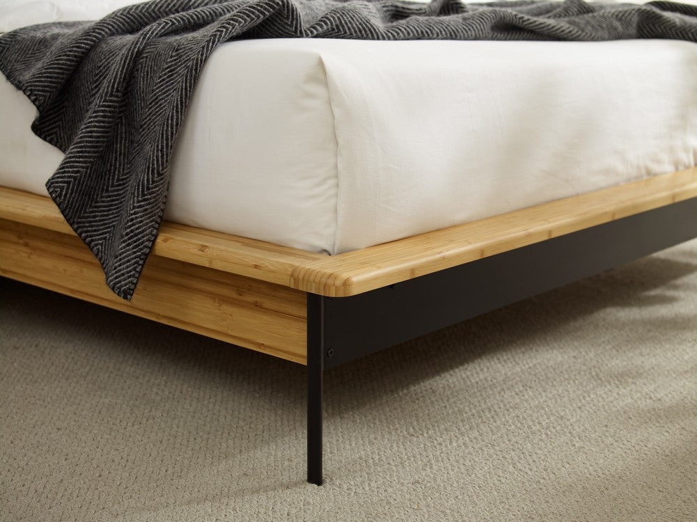 Greenington - Spencer Queen Platform Bed with Fabric, Sand - SPN001SD view 6
