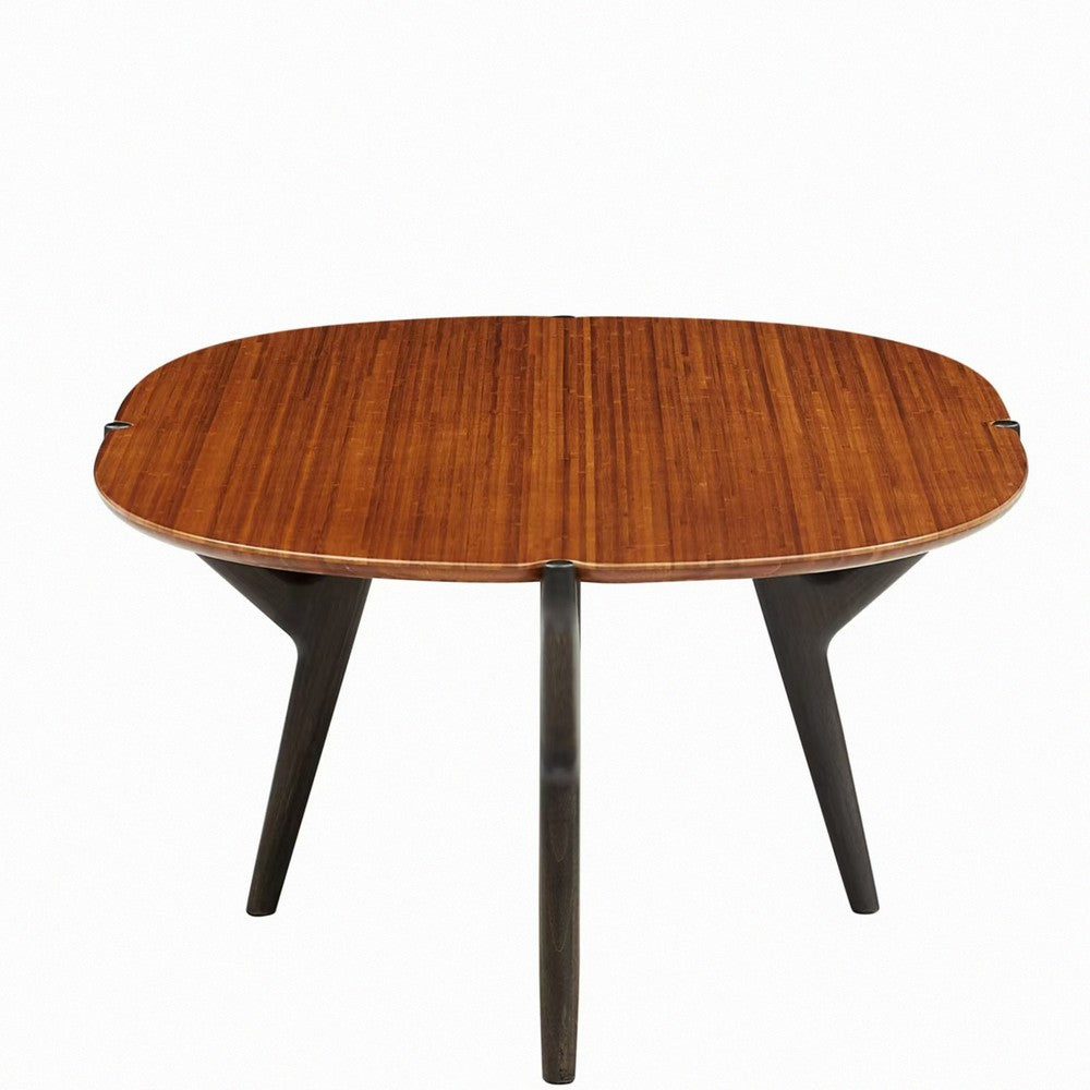 Greenington - Trinity Mid-Century Modern Bamboo Coffee Table  Oval Amber Finish - TRY002CP view 3