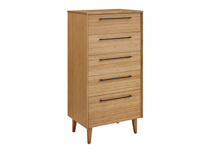 Greenington - Tristan Five Drawer High Chest, Golden - TSN093GD view 1
