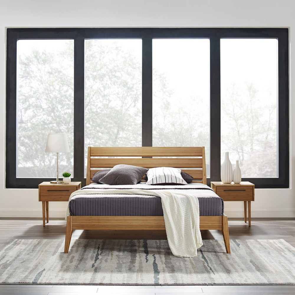 Greenington - Tristan Queen Platform Bed, Golden - TSN090GD view 9