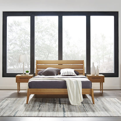 Greenington - Tristan Queen Platform Bed, Golden - TSN090GD view 9