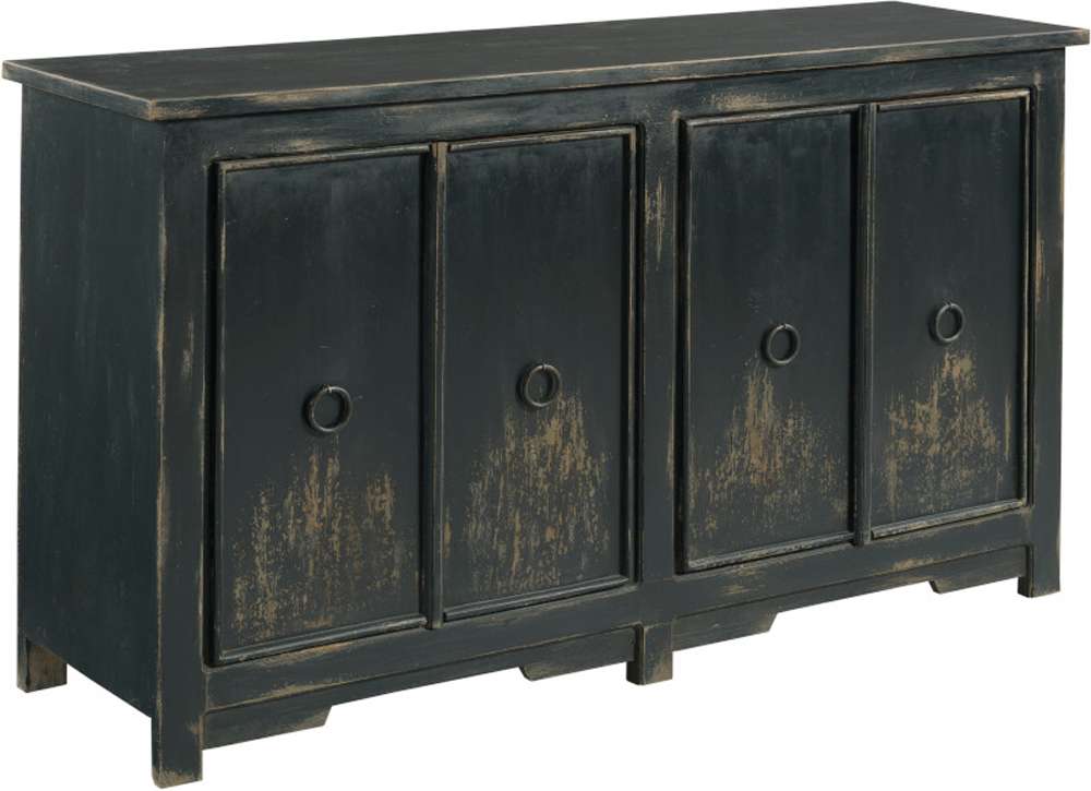 Hammary - Hidden Treasures Charcoal Four Door Console - 090-1114 veiw 1