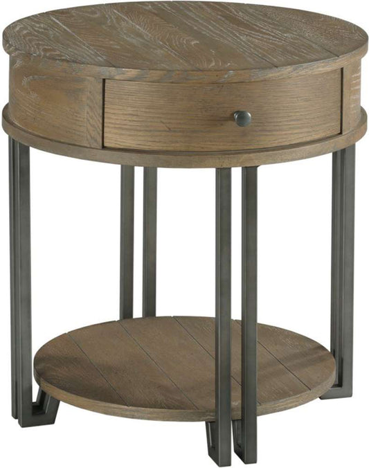Hammary - Saddletree-Hamilton Round Chairside Table - 954-918 veiw 1