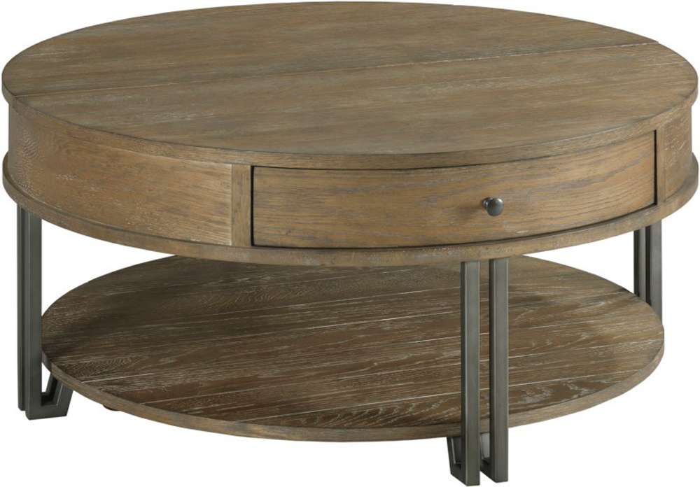 Hammary - Saddletree-Hamilton Round Lift Top Coffee Table - 954-911 veiw 1