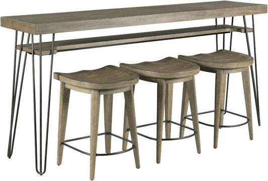 Hammary - Sanbern Bar Console With Three Stools - 051-587 veiw 1