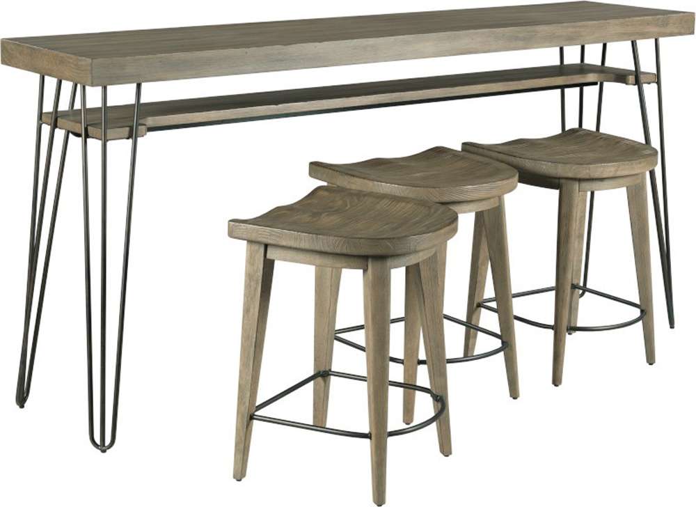 Hammary - Sanbern Bar Console With Three Stools - 051-587 veiw 2