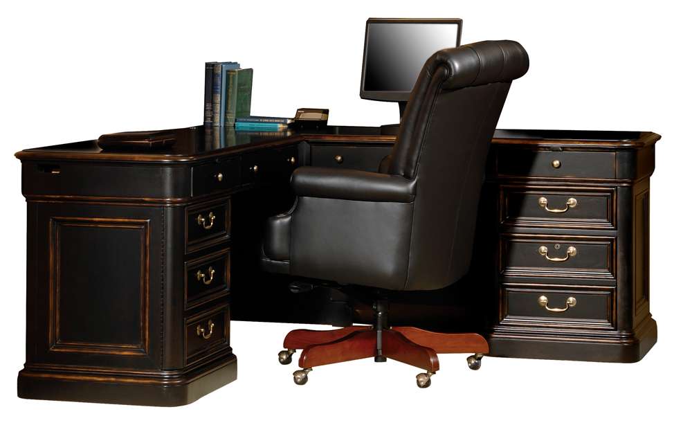 Hekman Furniture - Louis Philippe - Executive L-shape Desk - 79147 veiw 1