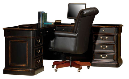 Hekman Furniture - Louis Philippe - Executive L-shape Desk - 79147 veiw 1
