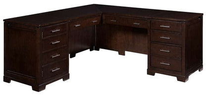 Hekman Furniture - Mocha - Executive L-shape Desk - 79187 veiw 1