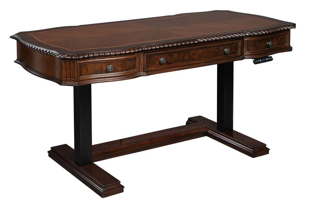 Hekman Furniture - Old World Walnut Burl - Adjustable Height Desk - 28499 veiw 3