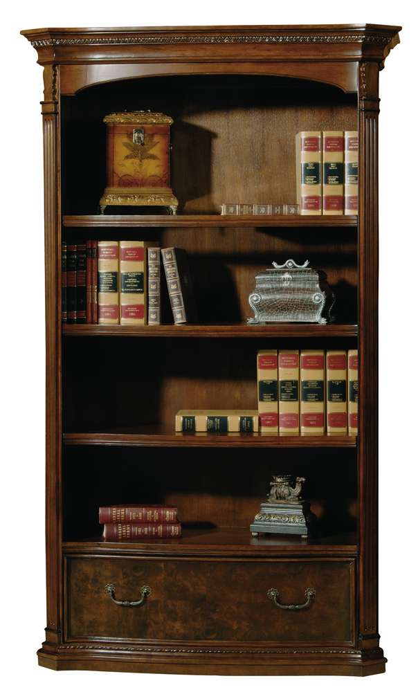 Hekman Furniture - Old World Walnut Burl - Executive Center Bookcase - 79164 veiw 1