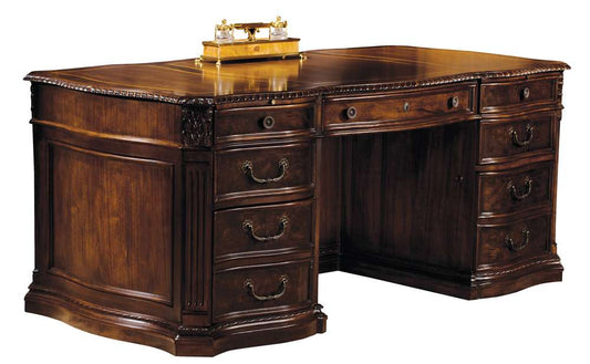 Hekman Furniture - Old World Walnut Burl - Executive Desk - 79160 veiw 1