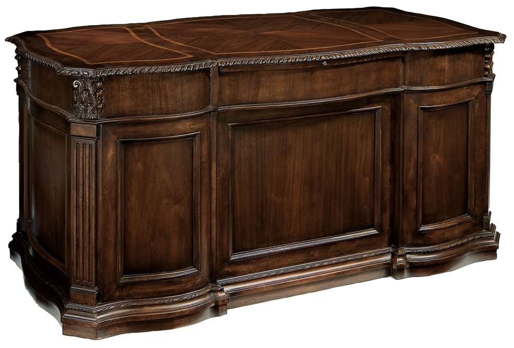 Hekman Furniture - Old World Walnut Burl - Junior Executive Desk - 79170 veiw 2