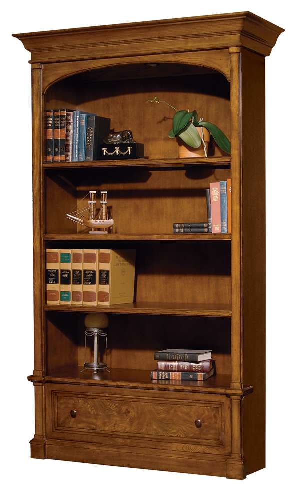 Hekman Furniture - Urban Ash Burl - Executive Center Bookcase - 79104 veiw 1