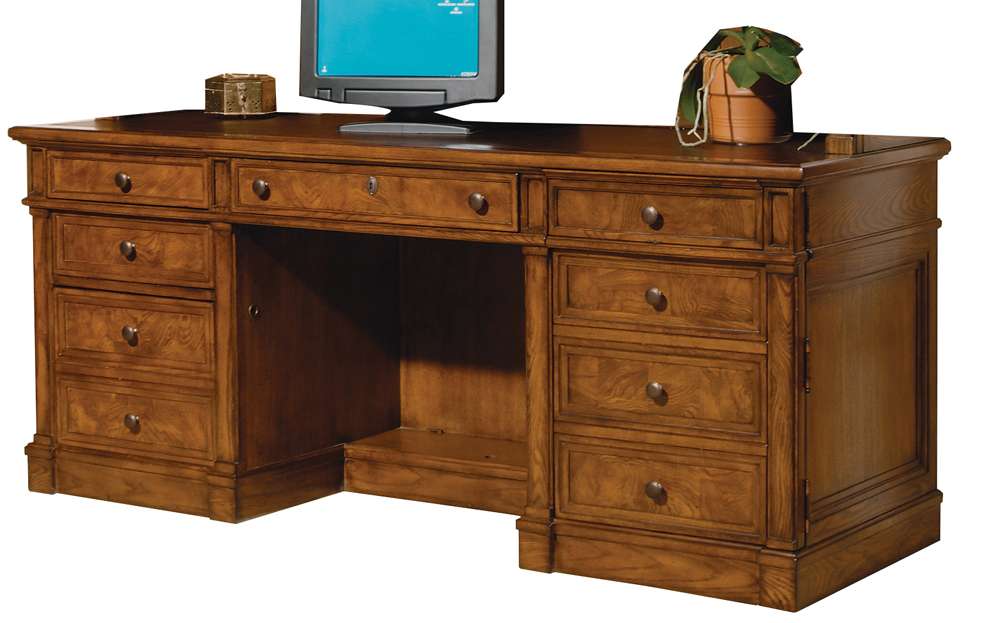 Hekman Furniture - Urban Ash Burl - Executive Credenza - 79101 veiw 1