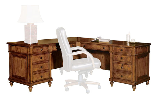 Hekman Furniture - Urban Ash Burl - Executive L-shape Desk - 79107