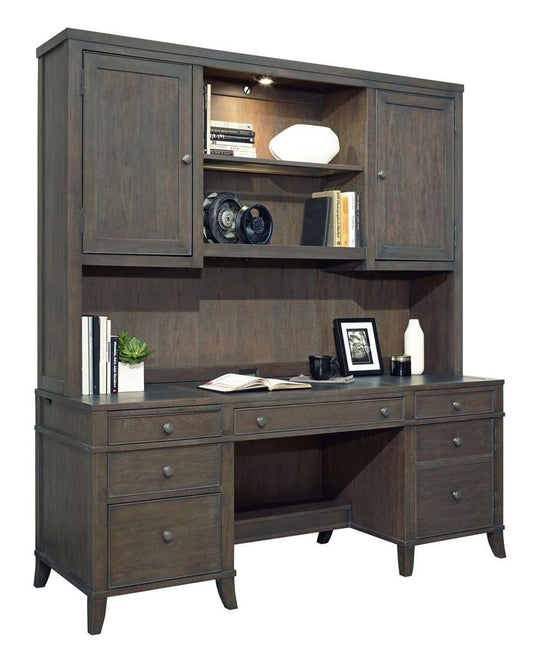 Hekman Furniture - Urban - Executive Deck and Credenza - 79322_79321 veiw 1