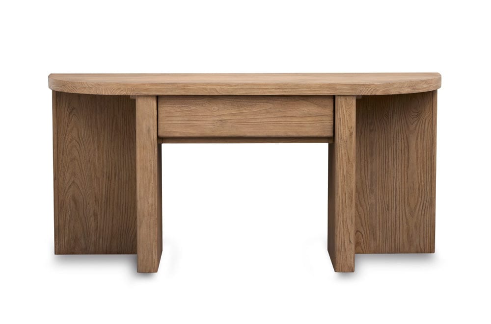 Henry & Mason  -  Aidenvale Golden Oat Demilune Sofa Table  - AFA00978 view 4