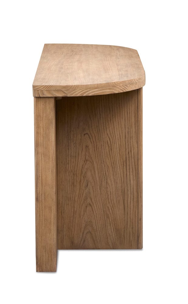 Henry & Mason  -  Aidenvale Golden Oat Demilune Sofa Table  - AFA00978 view 5