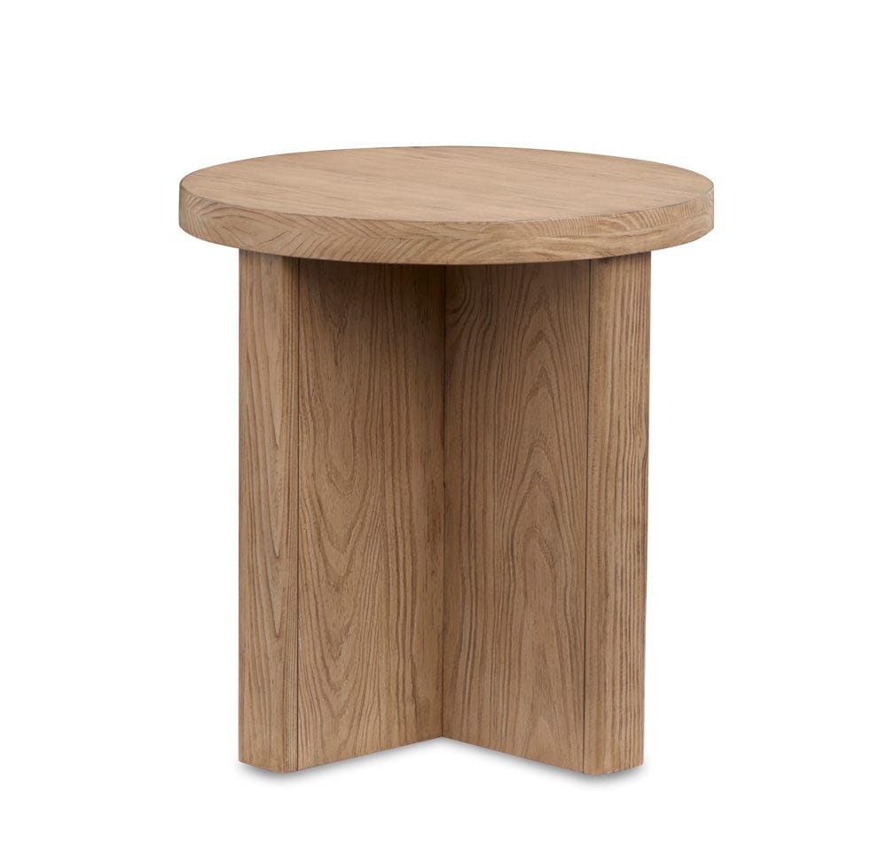 Henry & Mason  -  Aidenvale Golden Oat Round End Table  - AFA00979 view 3